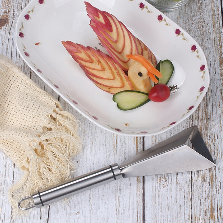 Household Stainless Steel Fruit Carving Knife Shaper Flower-shaped Vegetable Cutter by bashfashion