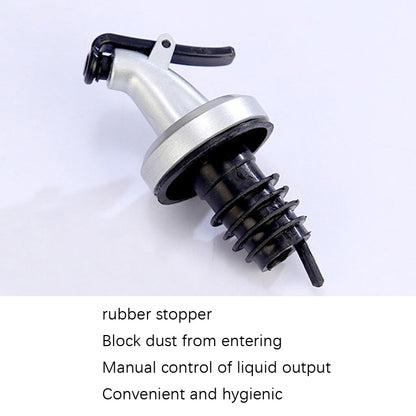 Stainless Steel Glass Oil Bottle Kitchen Pressed Seasoning Bottle, Capacity: 500ml by bashfashion