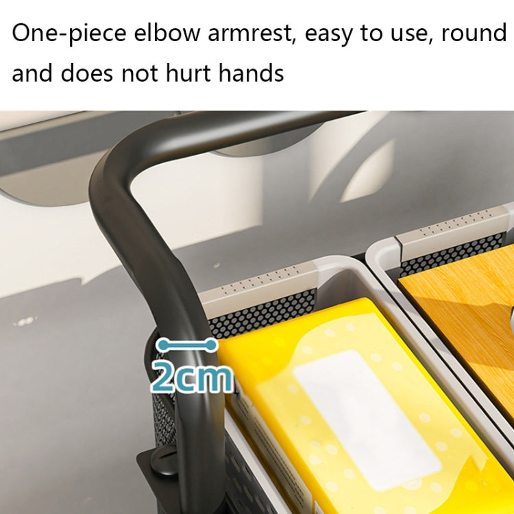 HP211015 Multifunctional Kitchen Storage Rack with Pulley(White) by bashfashion