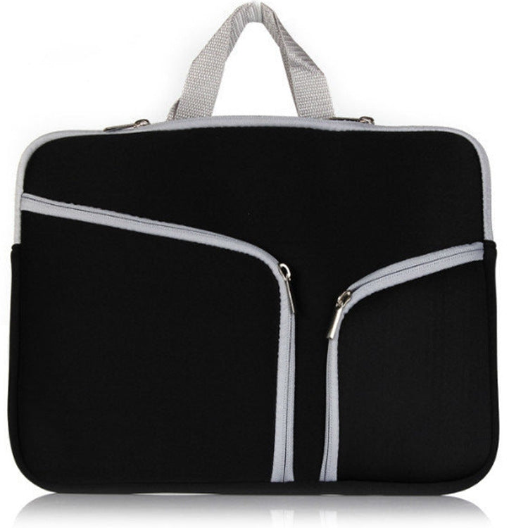 T228 Diving Material Computer Bag Multi-pocket Laptop Liner Bag, Size: 13 Inch(Black) by bashfashion