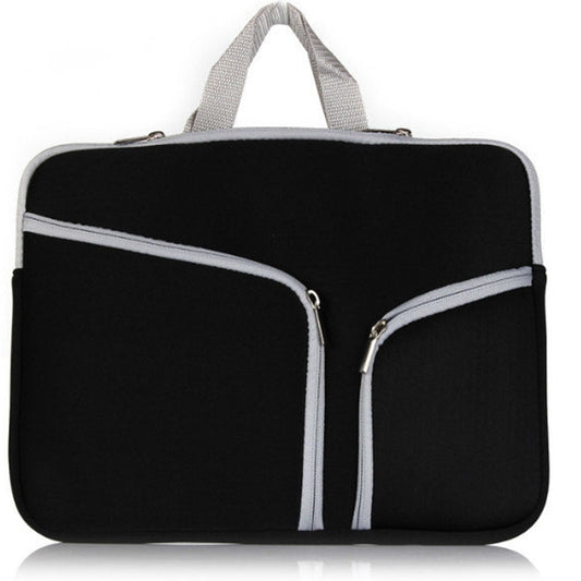 T228 Diving Material Computer Bag Multi-pocket Laptop Liner Bag, Size: 13 Inch(Black) by bashfashion