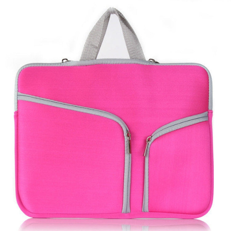 T228 Diving Material Computer Bag Multi-pocket Laptop Liner Bag, Size: 14 Inch(Rose) by bashfashion