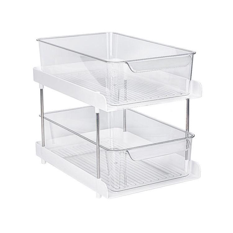 Washbasin Skin Care Products Transparent Storage Rack, Spec: Double Layers by bashfashion