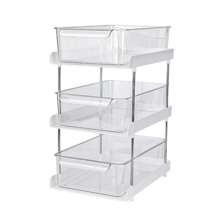 Washbasin Skin Care Products Transparent Storage Rack, Spec: Three Layers by bashfashion