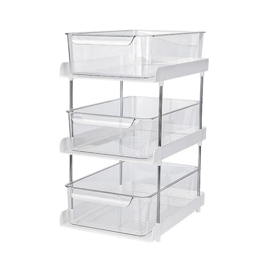 Washbasin Skin Care Products Transparent Storage Rack, Spec: Three Layers by bashfashion