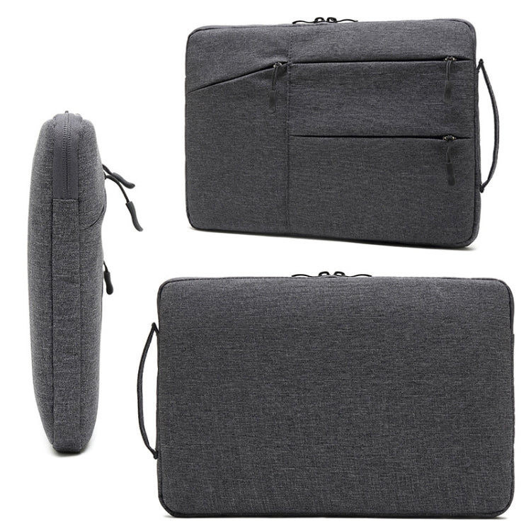 Zipper Type Polyester Business Laptop Liner Bag, Size: 11.6 Inch(Dark Gray) by bashfashion