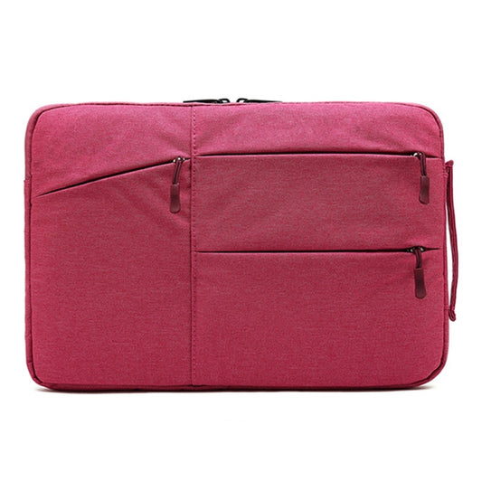 Zipper Type Polyester Business Laptop Liner Bag, Size: 13.3 Inch(Rose Red) by bashfashion