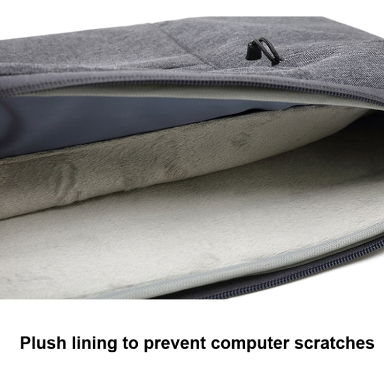 Zipper Type Polyester Business Laptop Liner Bag, Size: 13.3 Inch(Light Grey) by bashfashion