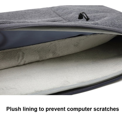 Zipper Type Polyester Business Laptop Liner Bag, Size: 15.6 Inch(Dark Gray) by bashfashion