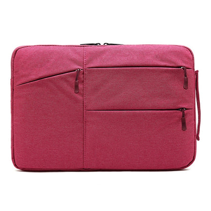 Zipper Type Polyester Business Laptop Liner Bag, Size: 14 Inch(Rose Red) by bashfashion