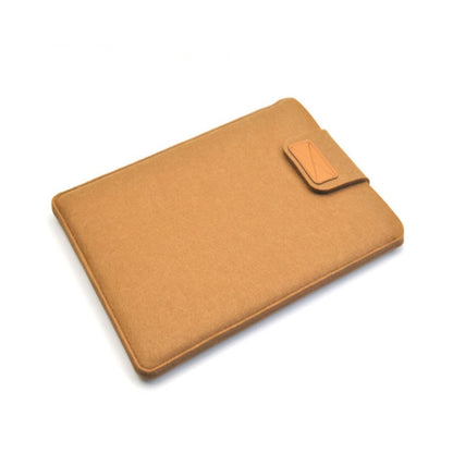 Vertical Felt Laptop Bag Tablet Sleeve Bag, Size: 11 Inch(Khaki) by bashfashion