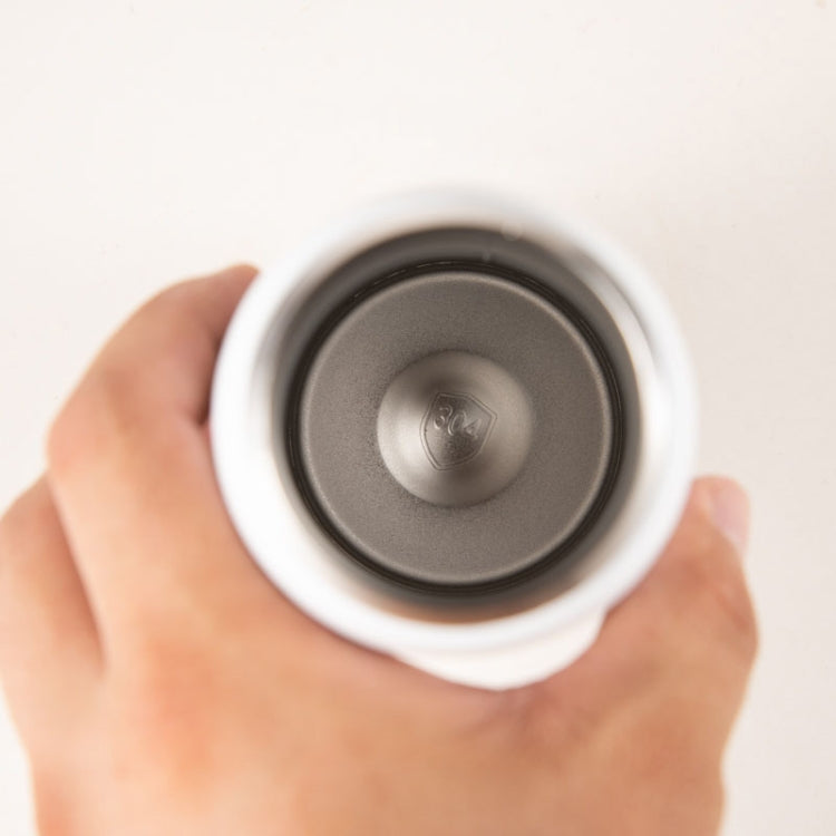 Delicate 304 Stainless Steel Wood Grain Thermos Cup, Capacity: 500ml(White) by Delicate