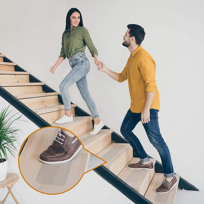 15 PCS PEVA Rubber Non-marking Step Non-slip Tape,Size: 10 x 81cm(Gravel Black) by bashfashion