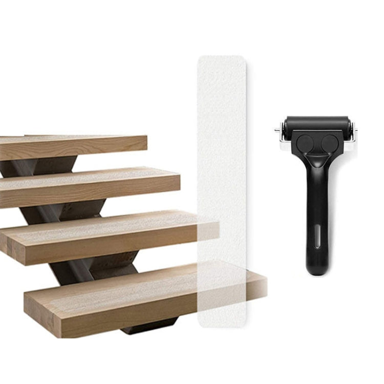 15 PCS PEVA Rubber Non-marking Step Non-slip Tape,Size: 15 x 61cm(Gravel Transparent) by bashfashion