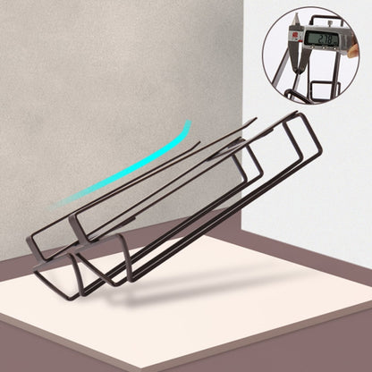 Free Punch Cabinet Wrought Iron Wine Glass Holder Upside Down Rack,Style: Double Row by bashfashion