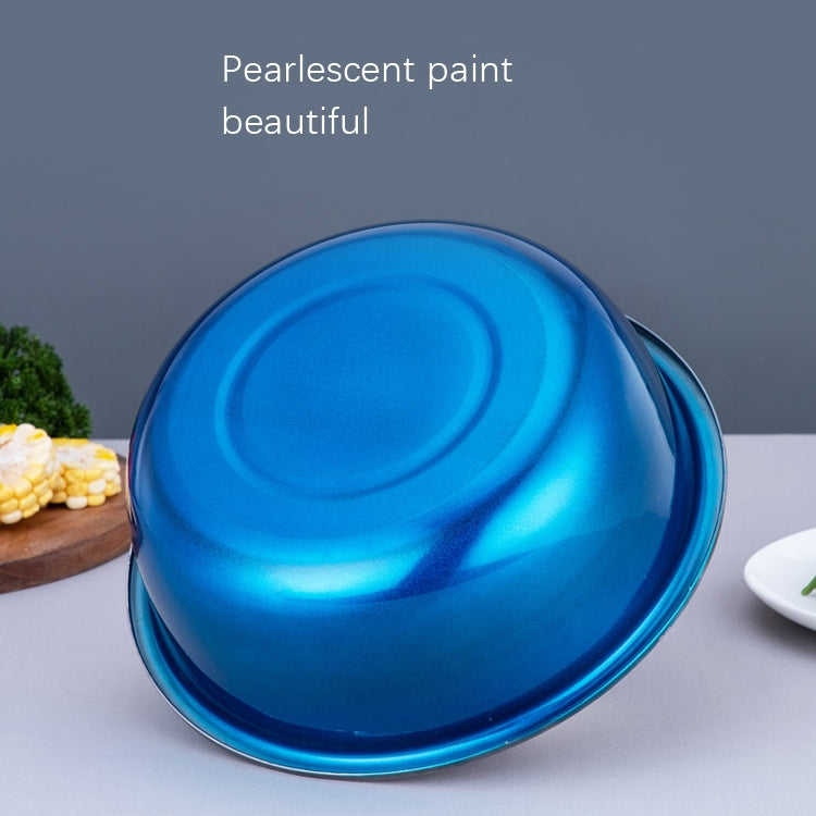 3 PCS / Set SiGang Stainless Steel Kitchen Supplies Seasoning Colorful Basin(22cm+24cm+26cm) by bashfashion