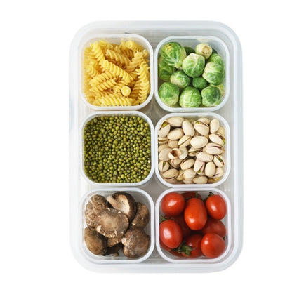 A2958 Chopped Onion Garlic Refrigerator Preservation Box with Lid, Specification: 6-pieces / Sets by bashfashion