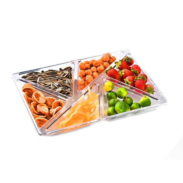 6 In 1 Multifunctional Compartmental Fruit Tray, Style: Transparent by bashfashion