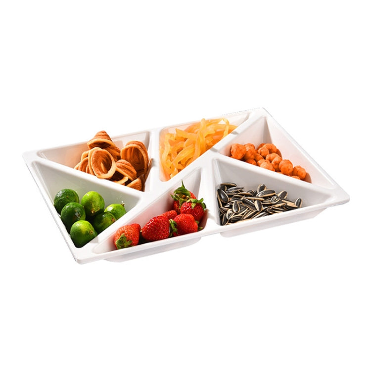 6 In 1 Multifunctional Compartmental Fruit Tray, Style: White by bashfashion