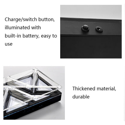 6 In 1 Multifunctional Compartmental Luminous Fruit Tray, Style: Luminous Base by bashfashion