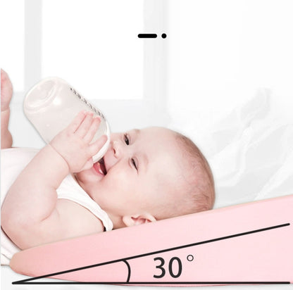 Newborn Anti-spit Milk Ramp Cushion Toddler Back Care Pillow(Green) by bashfashion