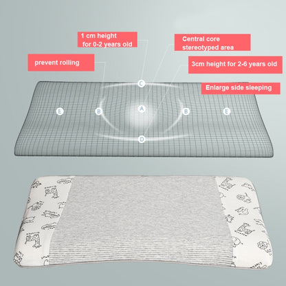 Baby Growth Pillow Slow Rebound Memory Foam Pillow, Dimensions: 46 x28.5 x4/7cm(Animals) by bashfashion