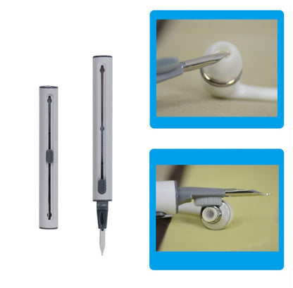 5 PCS Portable Second-generation Telescopic Headset Cleaning Pen Keyboard Dust Brush(Black) by bashfashion