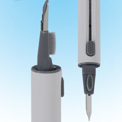 5 PCS Portable Second-generation Telescopic Headset Cleaning Pen Keyboard Dust Brush(Black) by bashfashion