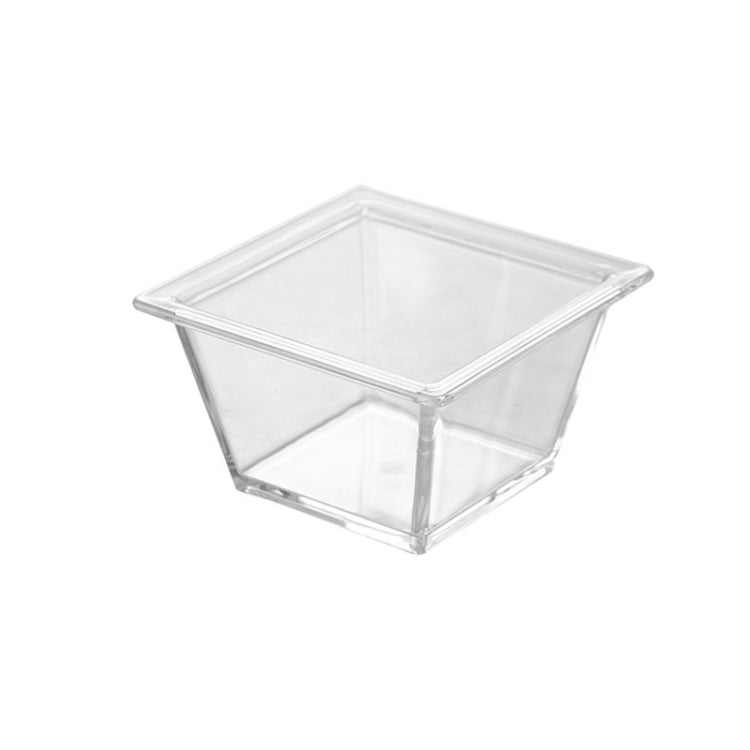 2 PCS Geometric Snack Plate, Style: Small Quartet (Transparent) by bashfashion