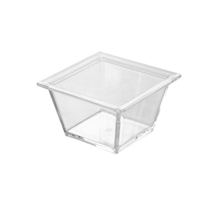 2 PCS Geometric Snack Plate, Style: Small Quartet (Transparent) by bashfashion