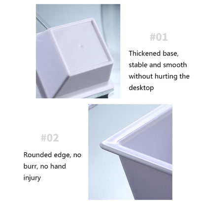 2 PCS Geometric Snack Plate, Style: Small Quartet (Transparent) by bashfashion