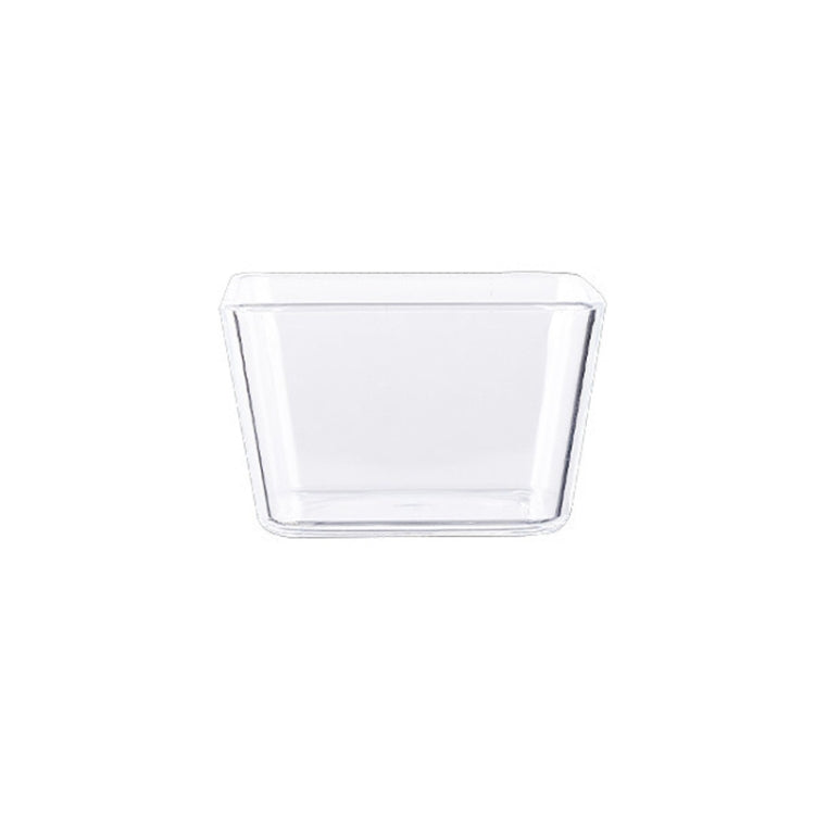 2 PCS Geometric Snack Plate, Style: Quadrilateral (Transparent) by bashfashion
