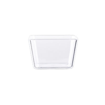 2 PCS Geometric Snack Plate, Style: Quadrilateral (Transparent) by bashfashion