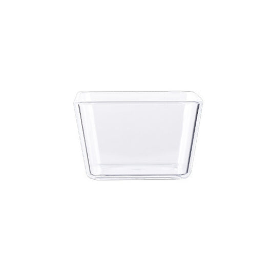 2 PCS Geometric Snack Plate, Style: Quadrilateral (Transparent) by bashfashion