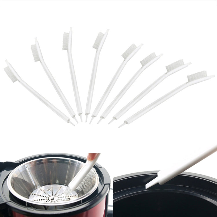 8 PCS Soymilk Machine Juicer Cleaning Brush Nylon Small Brush(White) by bashfashion