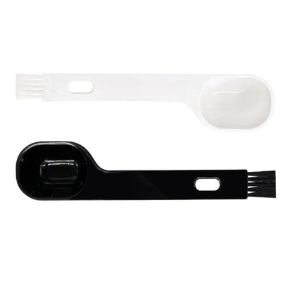 10 PCS Semi-automatic Coffee Machine Cleaning Brush Coffee Bean Spoon(Black) by bashfashion