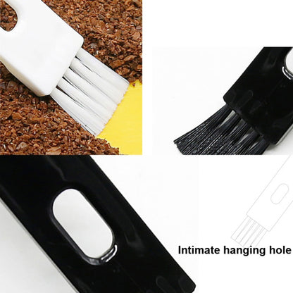 10 PCS Semi-automatic Coffee Machine Cleaning Brush Coffee Bean Spoon(Black) by bashfashion