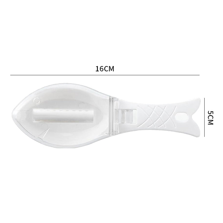 3 PCS CT1682 Thickened Plastic Fish Scaler with Cover(Blue) by bashfashion