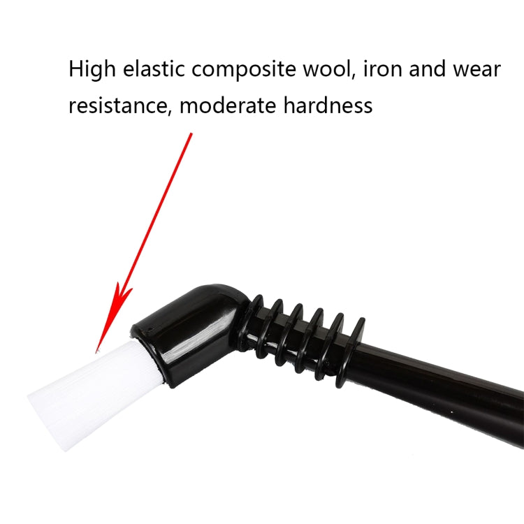 KFS-10 Short Handle Coffee Machine Cleaning Brush(White Hair) by bashfashion
