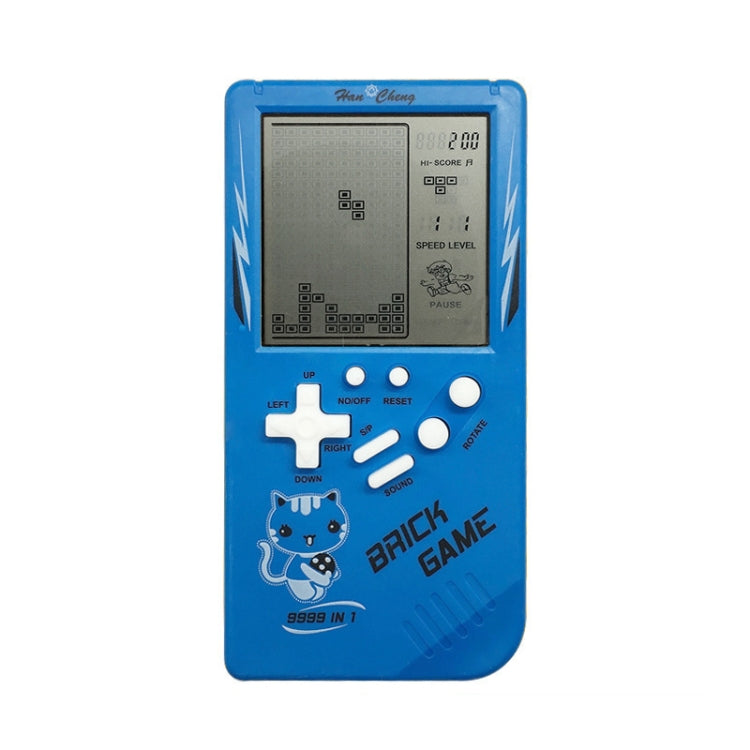 Large Screen Retro Children Handheld Game Console(Blue) by bashfashion