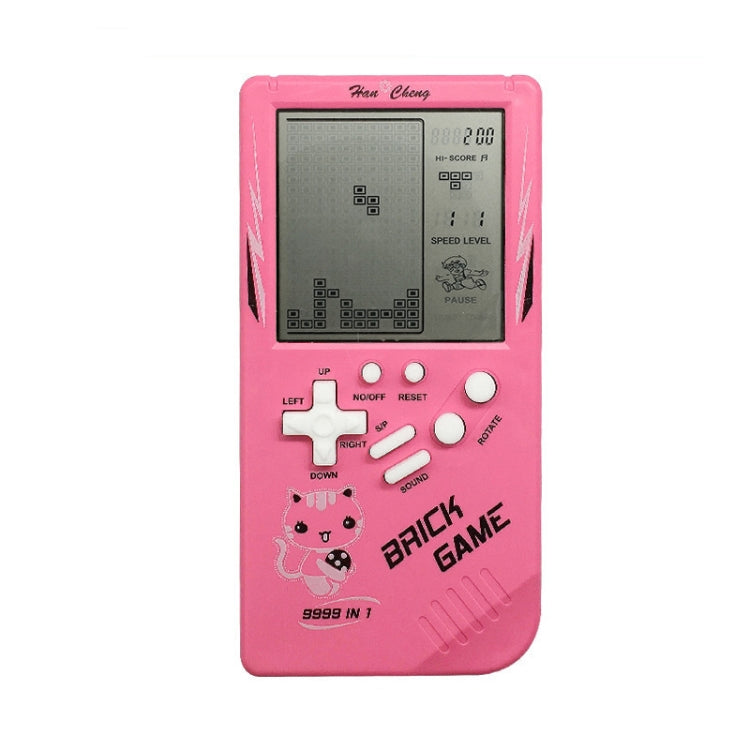 Large Screen Retro Children Handheld Game Console(Pink) by bashfashion