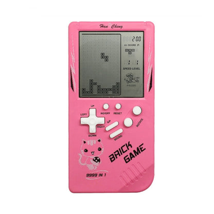 Large Screen Retro Children Handheld Game Console(Pink) by bashfashion