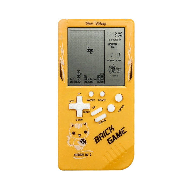 Large Screen Retro Children Handheld Game Console(Yellow) by bashfashion