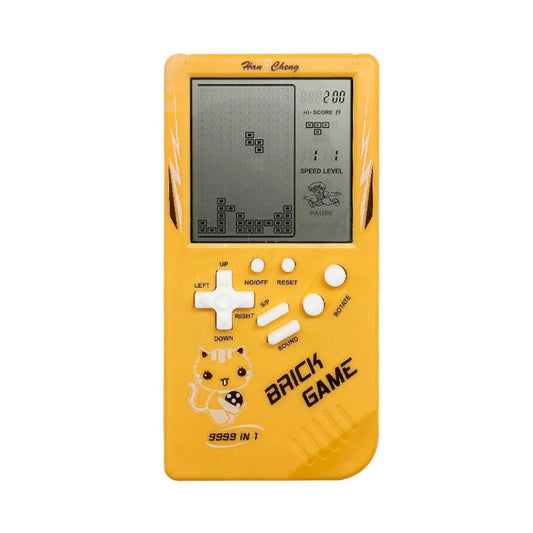 Large Screen Retro Children Handheld Game Console(Yellow) by bashfashion