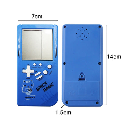 Large Screen Retro Children Handheld Game Console(Blue) by bashfashion