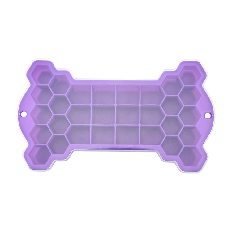 30 Grid Bone Honeycomb Silicone Ice Cube Mold with Lid(Purple) by bashfashion