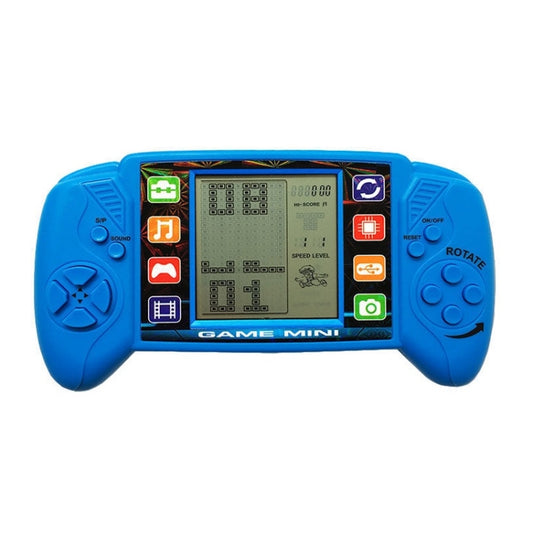 Large Screen Children Handheld Game Console Electronic Toys(Blue) by bashfashion