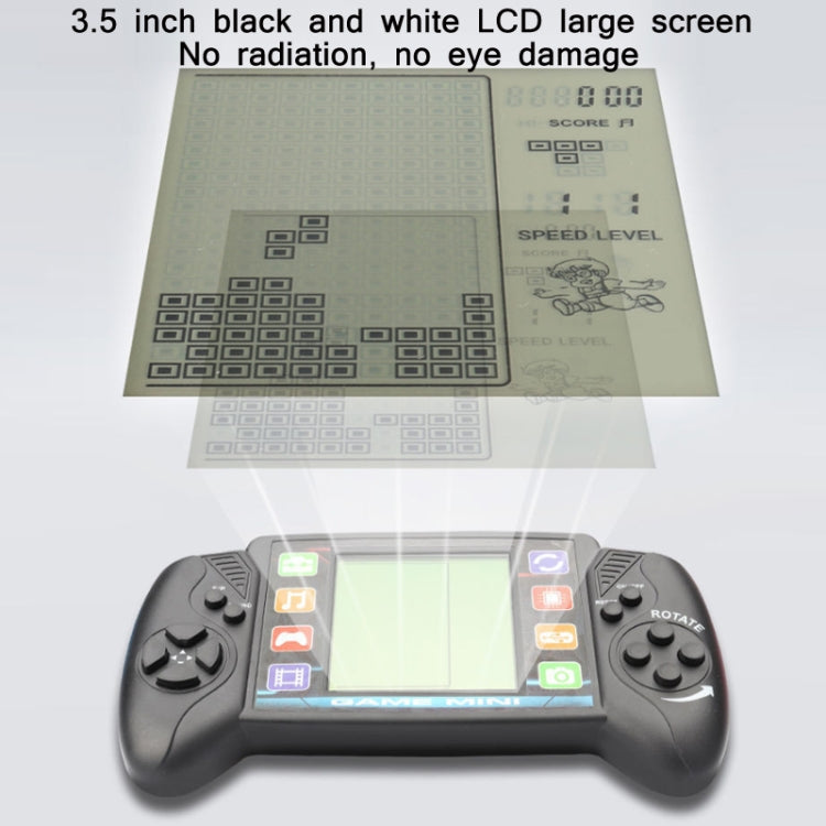 Large Screen Children Handheld Game Console Electronic Toys(Blue) by bashfashion