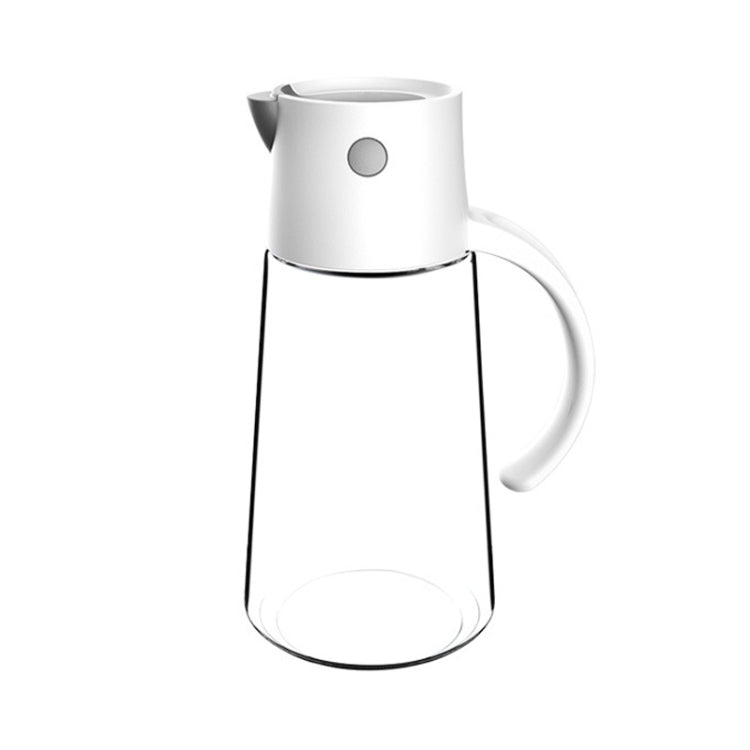 Kitchen Automatic Opening and Closing Leak-proof Oiler With Lid, Capacity: 550ml(White) by bashfashion