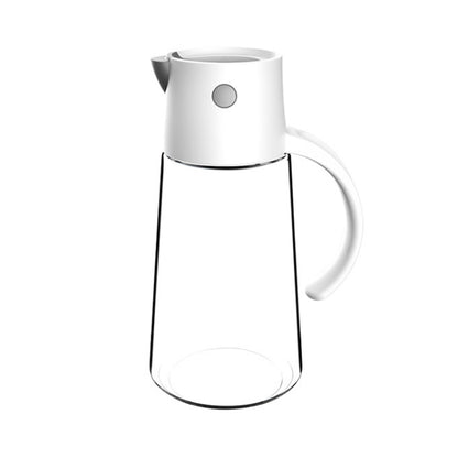 Kitchen Automatic Opening and Closing Leak-proof Oiler With Lid, Capacity: 550ml(White) by bashfashion